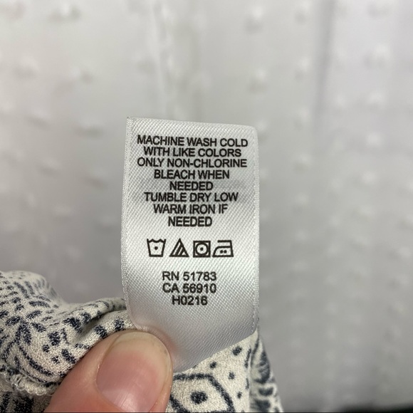 Maurices black & cream floral button front skirt M - Picture 10 of 10